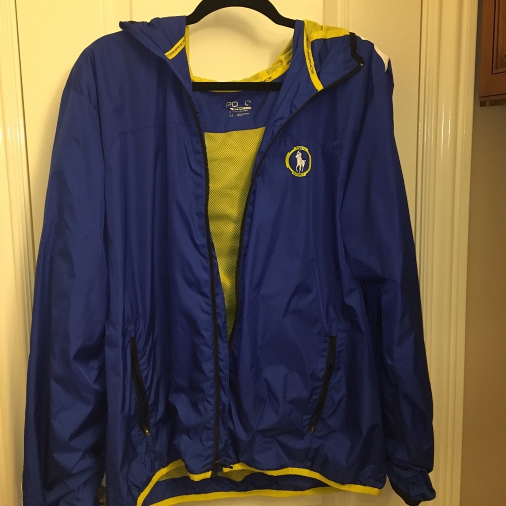 Polo Sport Windbreaker Blue/Yellow Size XL NEW!